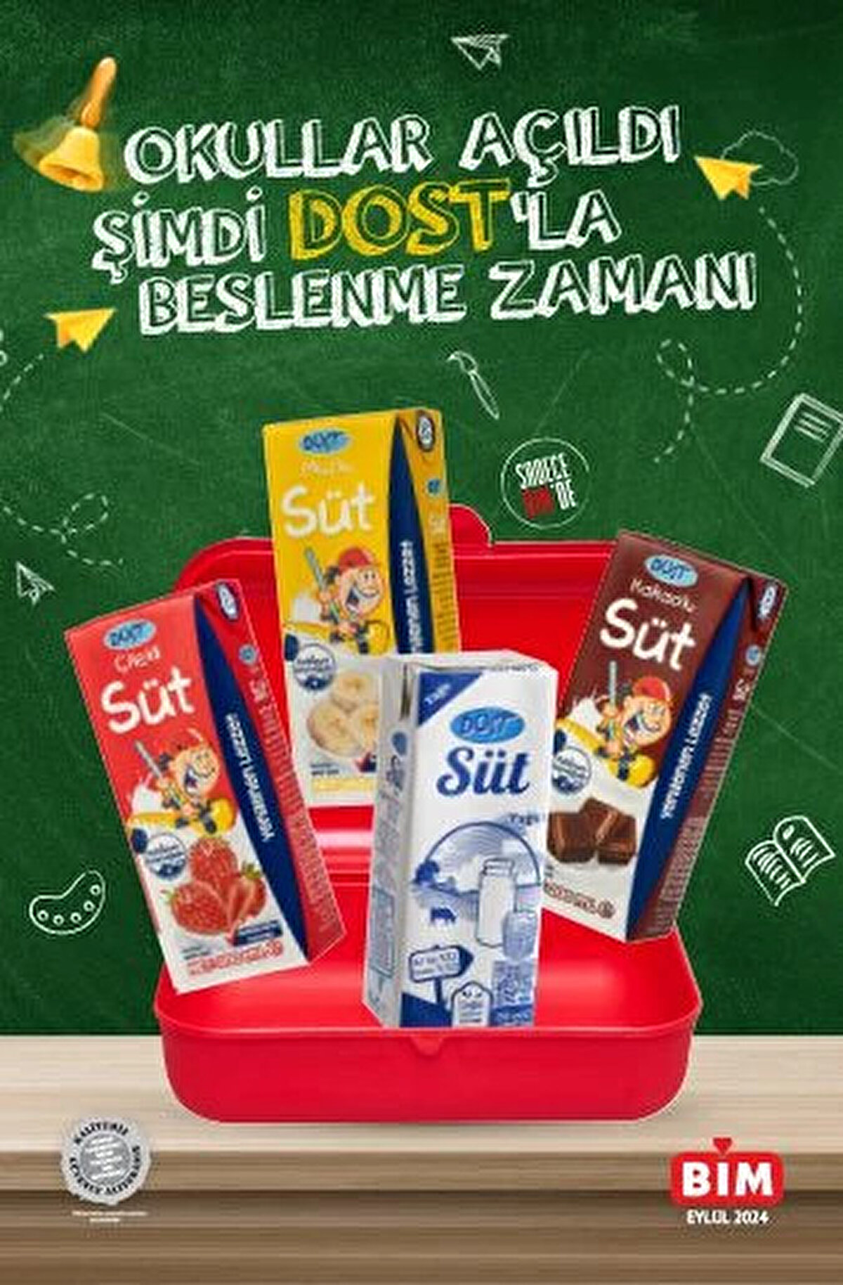 DOST SÜT ÇEŞİTLERİ 200 ML<br>Fiyat: 10,50 TL