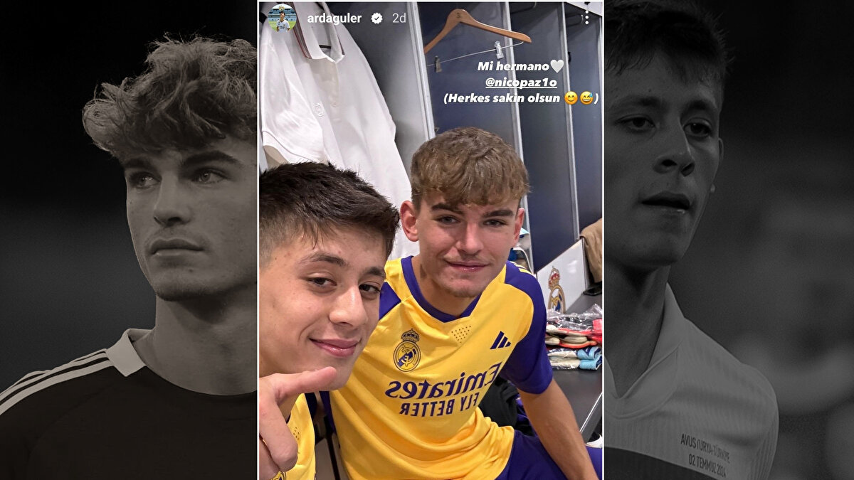 21 yaşındaki Nico Paz, bu sezon Serie A'da Como formasıyla 7 maçta 3 gol - 3 asistlik katkı yaptı. <br><br>Arda Güler ise bu sezon 16 maçta 4 gol ve 6 asist ile oynuyor.