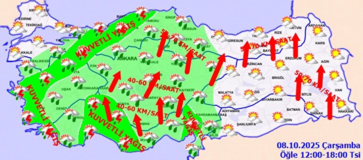 9 EKİM METEOROLOJİ HAVA DURUMU