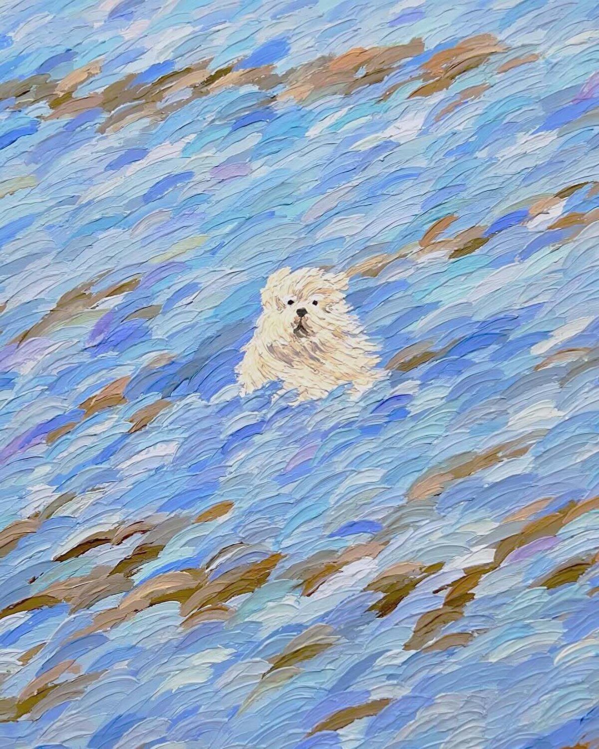 Eserleri, gerçeklik ile fantezi arasında gidip gelen bir dünyayı yansıtan sanatçı hem çocukluğun hem de yetişkinliğin karmaşık duygularını bir araya getiriyor.