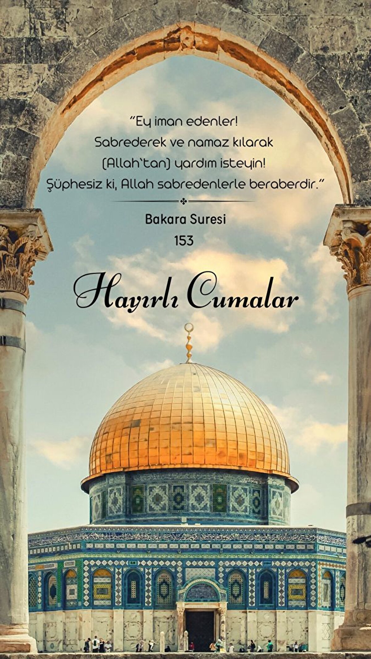 Cuma'nın hayrı, bereketi ve nuru üzerinize olsun.