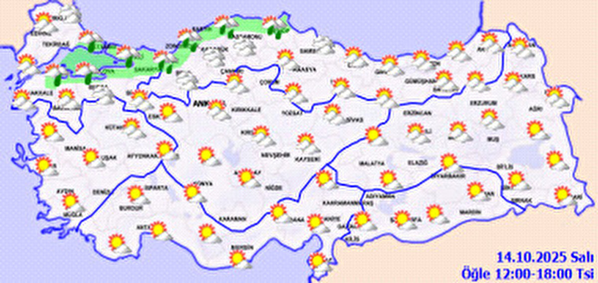 Bölge Bölge Türkiye Hava Durumu<br><br>Türkiye genelinde hava durumu, bölgelere göre farklılık gösteriyor. İşte Meteoroloji'nin son verilerine göre il il ve bölge bölge hava durumu tahminleri: