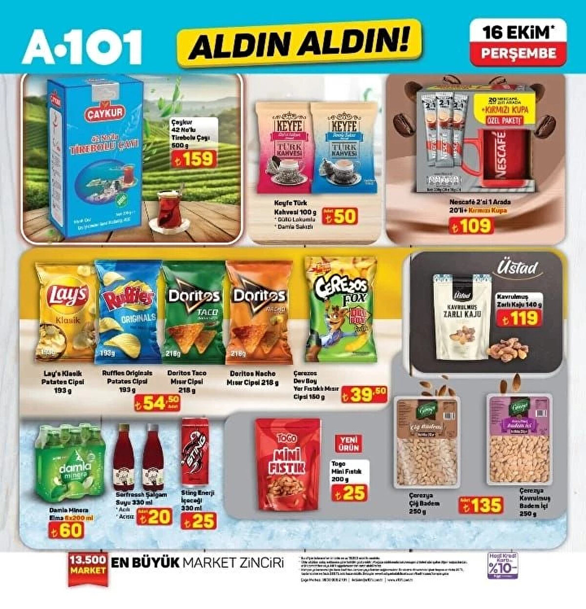 DAMLA MİNERA ELMA 6X200 ML<br>Fiyat: 60 TL<br><br>SERFRESSH ŞALGAM SUYU 330 ML ACILIACISIZ<br><br>Fiyat: 20 TL