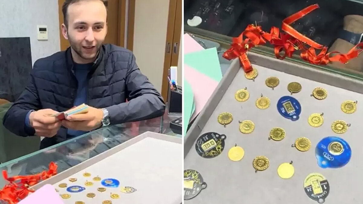 Düğüne gelen misafirlerin taktığı altınların sahte olup olmadığını öğrenmek isteyen damat, tüm takıları zarfa koydurup ziyaretçilerin isimlerini yazdırdı. 