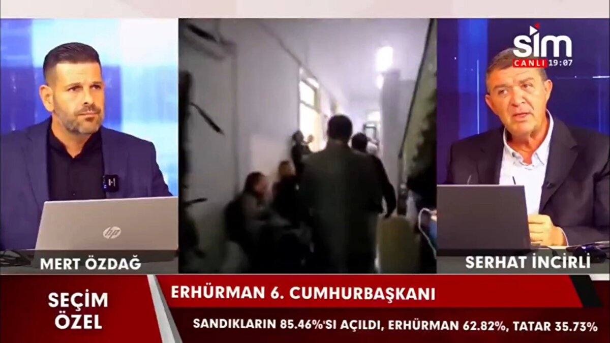 KKTC'de Sim TV isimli kanalda 'Seçim Özel' programında skandal sözler sarf edildi. 