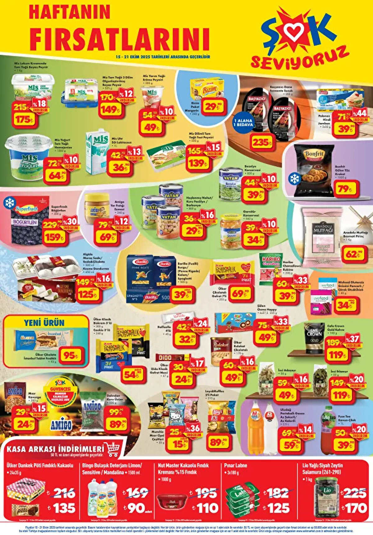 BARILLA MAKARNA 500 G<br>Fiyat: 39,90 TL<br><br>İNCİ ADAÇAYI 50 G<br><br>Fiyat: 49 TL