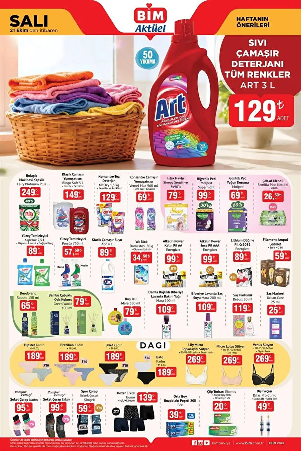 Kişisel Bakım: (Çeşitli kozmetik ve bakım ürünleri)<br><br>Mutfak Gereçleri: (Termosun yanı sıra tava, saklama kapları vb.)