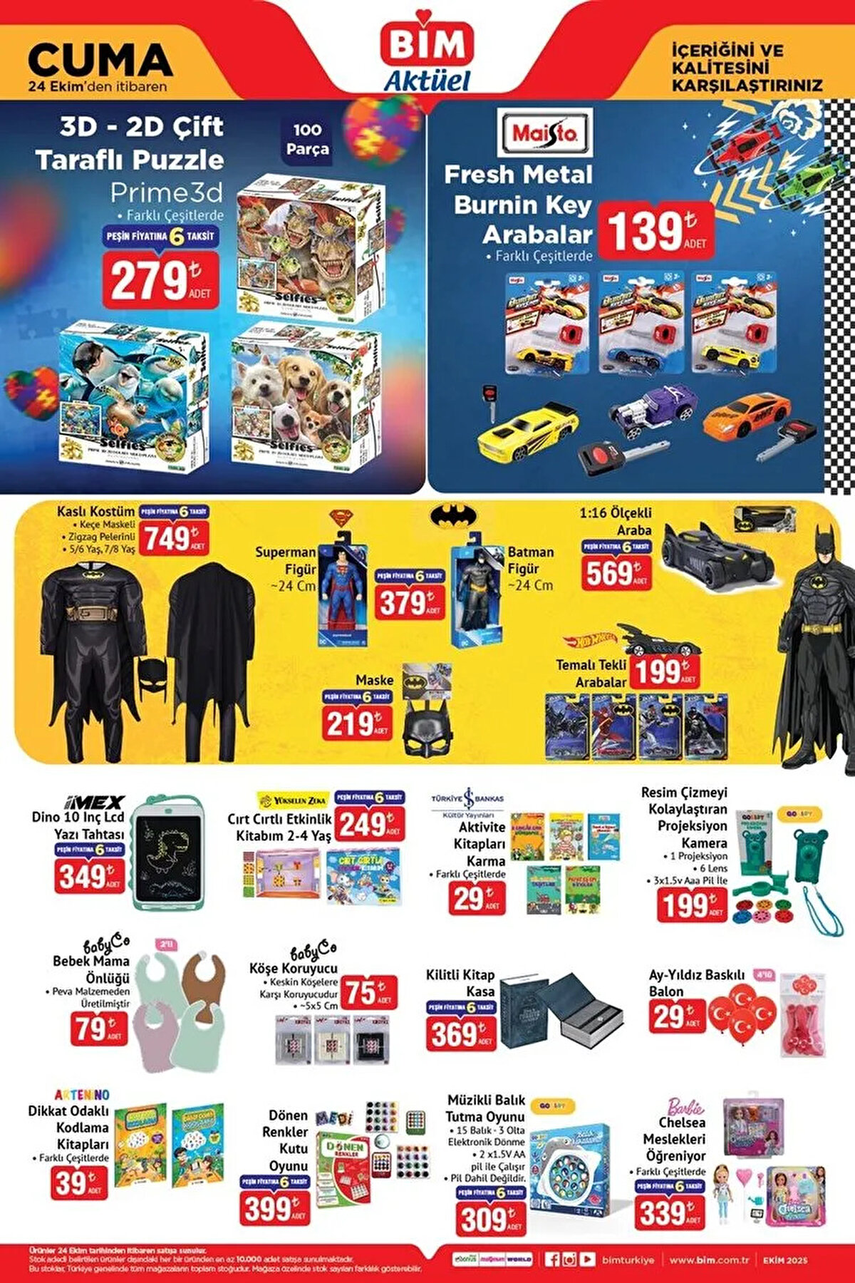 BİM aktüel 21-24 Ekim 2025 kataloğunda yer alan tüm bu indirimli ürünler, stoklarla sınırlıdır. Yeni ev kuranlar, teknoloji meraklıları veya kış hazırlığı yapanlar için sunulan bu fırsatları kaçırmamak için 21 Ekim Salı ve 24 Ekim Cuma günleri BİM marketlerini ziyaret etmeyi unutmayın.