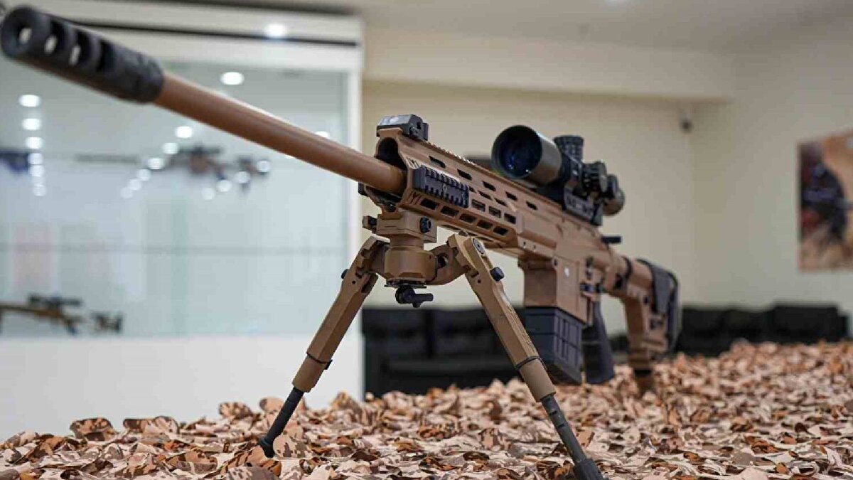 Kalibre olarak çalışılması zor olan bir silah olduğuna dikkati çeken Karagöz, "Kalibresi özel bir kalibre. NATO standardı olmayan bir kalibre. Bu sebeple zaten çalışması pek mümkün olmayan bir silah. Tabii biz makine kimya endüstrisi olarak bu alanda en önde olan kuruluşlardan biri olduğumuz için bu kabiliyetimizi fazlasıyla kullandık. Bu sayede de Türkiye’de ilk defa bu kalibrede bir keskin nişancı tüfeği yapılabilir olduğunu ve tasarlanabilir olduğunu göstermiş olduk. Dünyada tabii ki bu silahın muadilleri var. Dünyada bu kalibreyi kullanan silahlar mevcut. Lakin bu gövdede 408 kalibre mühimmatla çalışan ve 9.5 kilogram bandında üretim yapabilen ülke sayısı bir elin parmaklarını geçmemektedir" dedi.