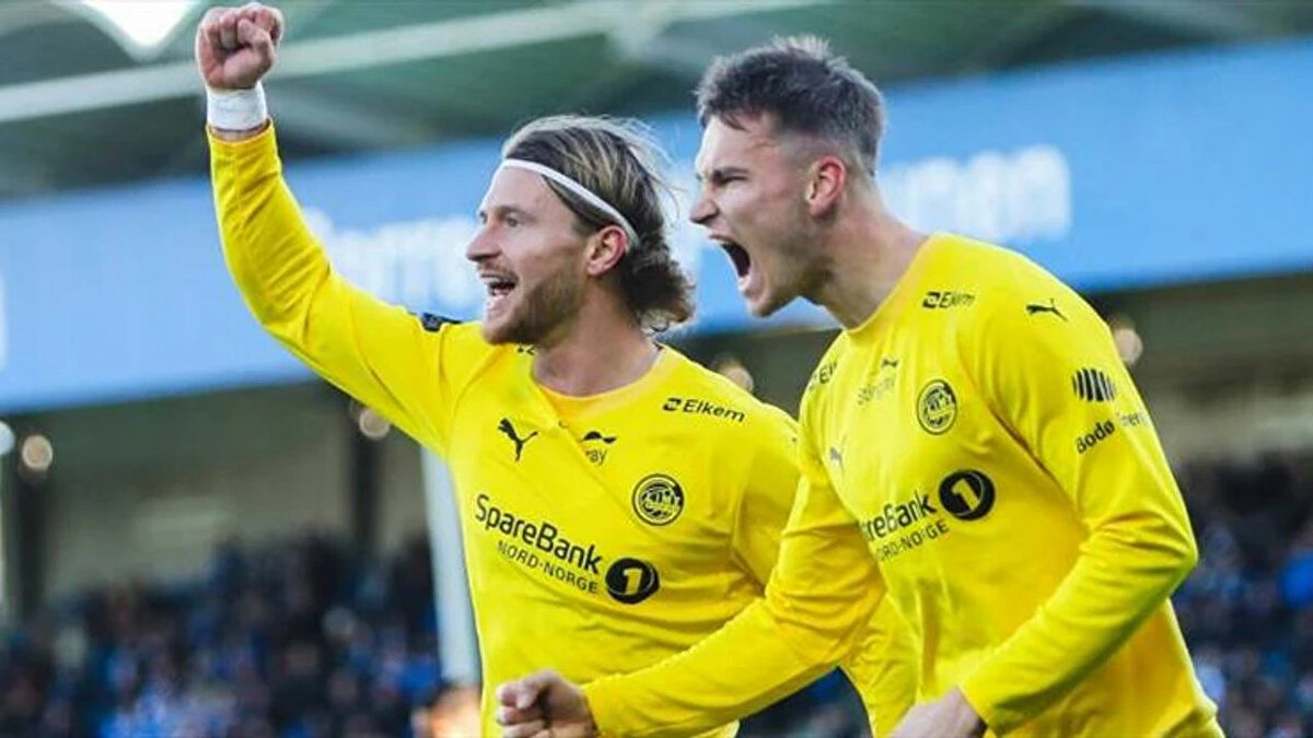 BodoGlimt Norveç Lig'inde Kaçıncı Sırada?<br> 25. hafta maçlarının geride kaldığı Norveç Ligi Eliteserien'de 1 maç eksiği bulunan BodoGlimt, 55 puan ile lider Viking FK'nın 1 puan gerisinde bulunuyor. Rakiplerine attığı 66 gole karşılık kalesinde 22 gol gören BodoGlimt, 16 takımlı ligde en çok atan ve en az gol yiyen takım konumunda. Norveç temsilcisi BodoGlimt, kendi liginde son maçında Sarpsborg’u 5-2 mağlup etti.