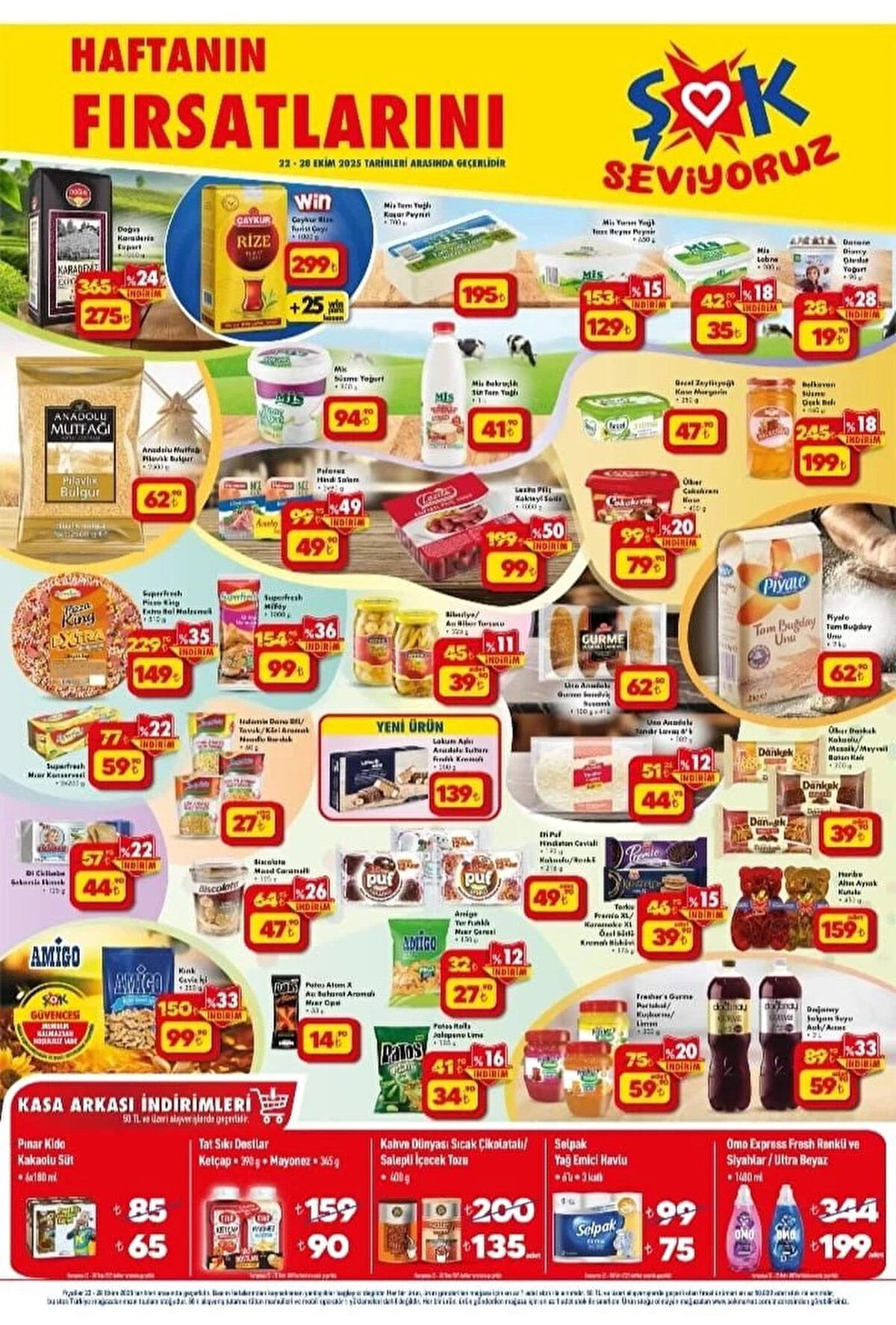 DOĞUŞ KARADENİZ EXPORT 1000 G<br>Fiyat: 275 TL<br><br>ANADOLU MUTFAĞI PİLAVLIK BULGUR 2500 G<br><br>Fiyat: 62,90 TL