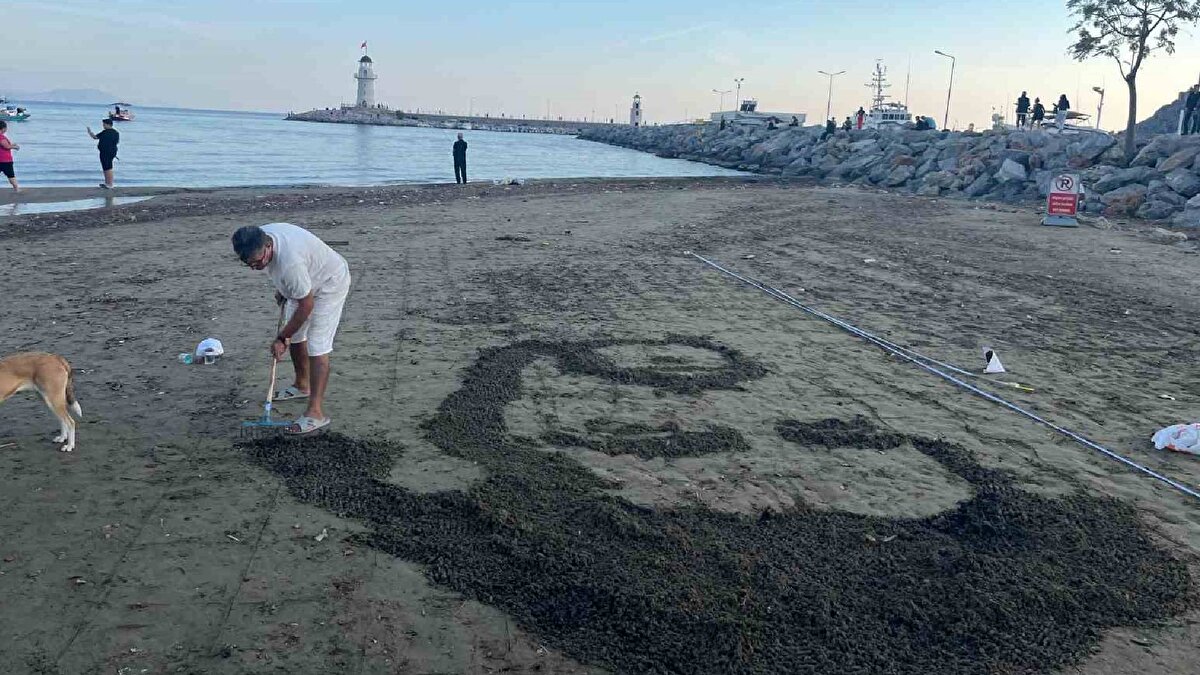  Sanatçı, bu defa da çok sevdiği Barış Manço için ön hazırlık yaptı. Çizim süreci boyunca farklı açılardan denemeler yapan Bagheri, öğle saatlerinde başladığı çalışmasını gün batımına kadar sürdürdü. Daha öncesinde evde hazırlamış olduğu resmi kuma numaralandırdıktan sonra tırmık yardımı ile resmi nakış nakış kumlara işleyen Bagheri yaptığı işten ise keyif alıyor.
