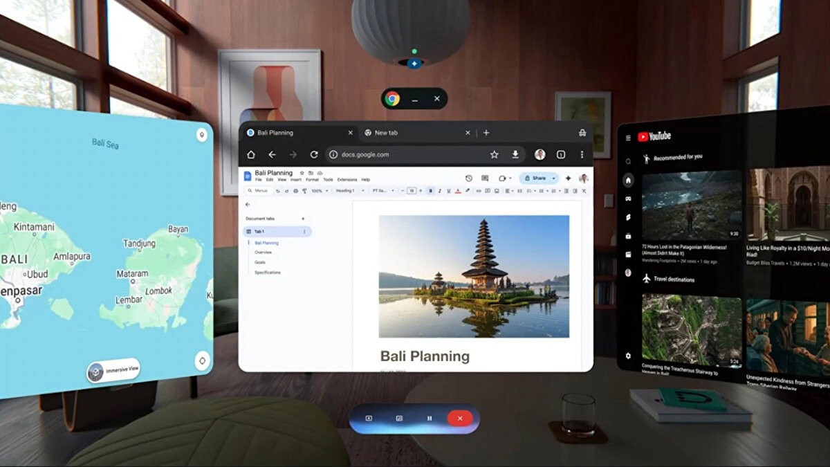 Gemini AI ile Güçlü Etkileşim<br>Galaxy XR, Google’ın Gemini AI asistanı sayesinde kullanıcıyla konuşabiliyor, gördüklerini anlayabiliyor ve ortamla etkileşime geçebiliyor. Örneğin bir video izlerken anında sorular sorabiliyorsunuz.