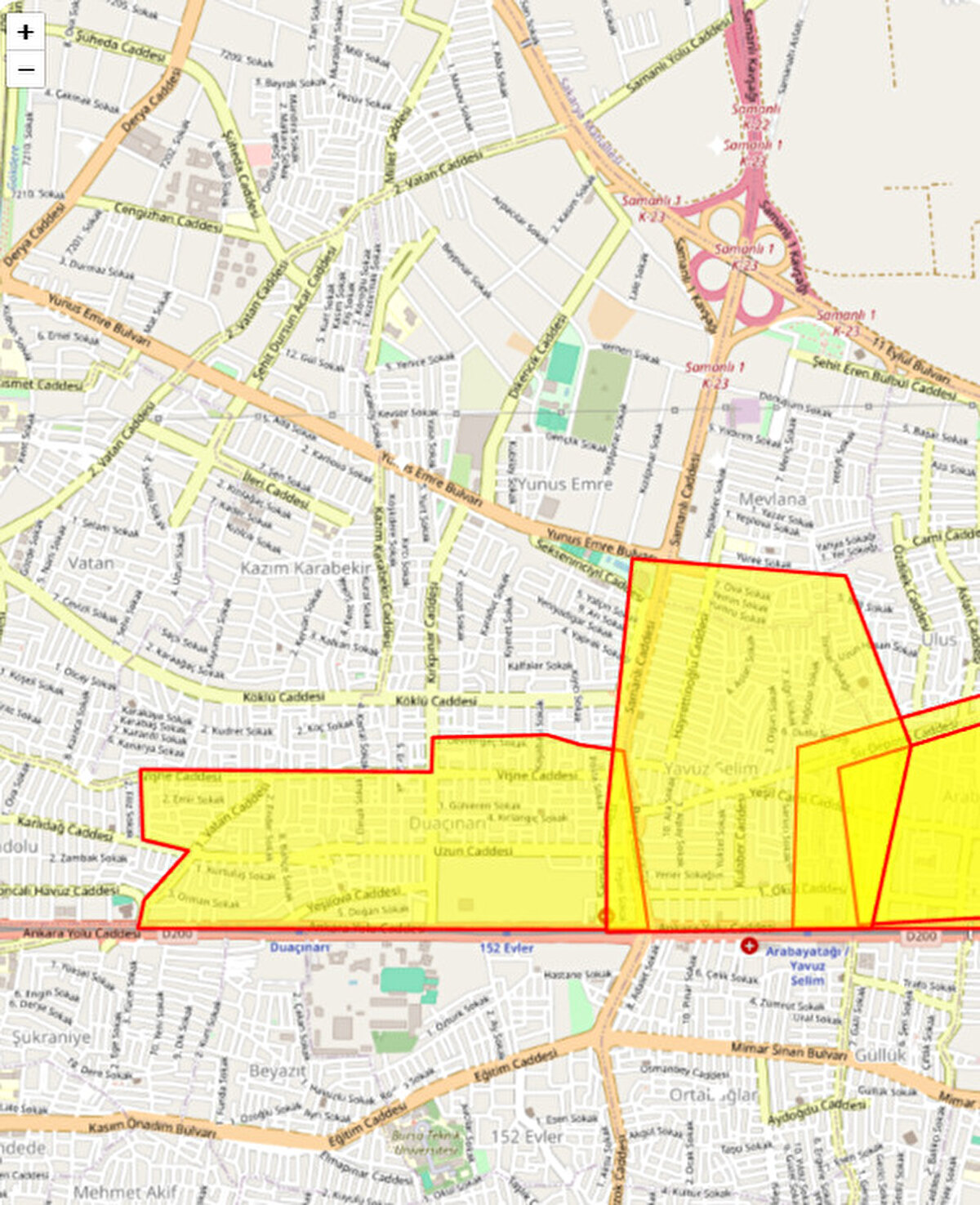 YILDIRIM<br>DUAÇINARI<br>Planlanan Başlangıç Tarihi: 24102025 11:00<br><br>Planlanan Bitiş Tarihi: 24102025 14:00<br><br>Kesim Tarihi: 24102025 11:00<br><br>Açıklama: YILDIRIM İLÇESİ; C3 D-13 Alt Bölgesinde Bulunan, Duaçınarı Mahallesi Tezcan Sokak Civarı ''ARIZA'' Nedeniyle 24.10.2025 Tarihinde 11:00 ile 14:00 Saatleri Arasında ''SU KESİNTİSİ'' Yapılacaktır.