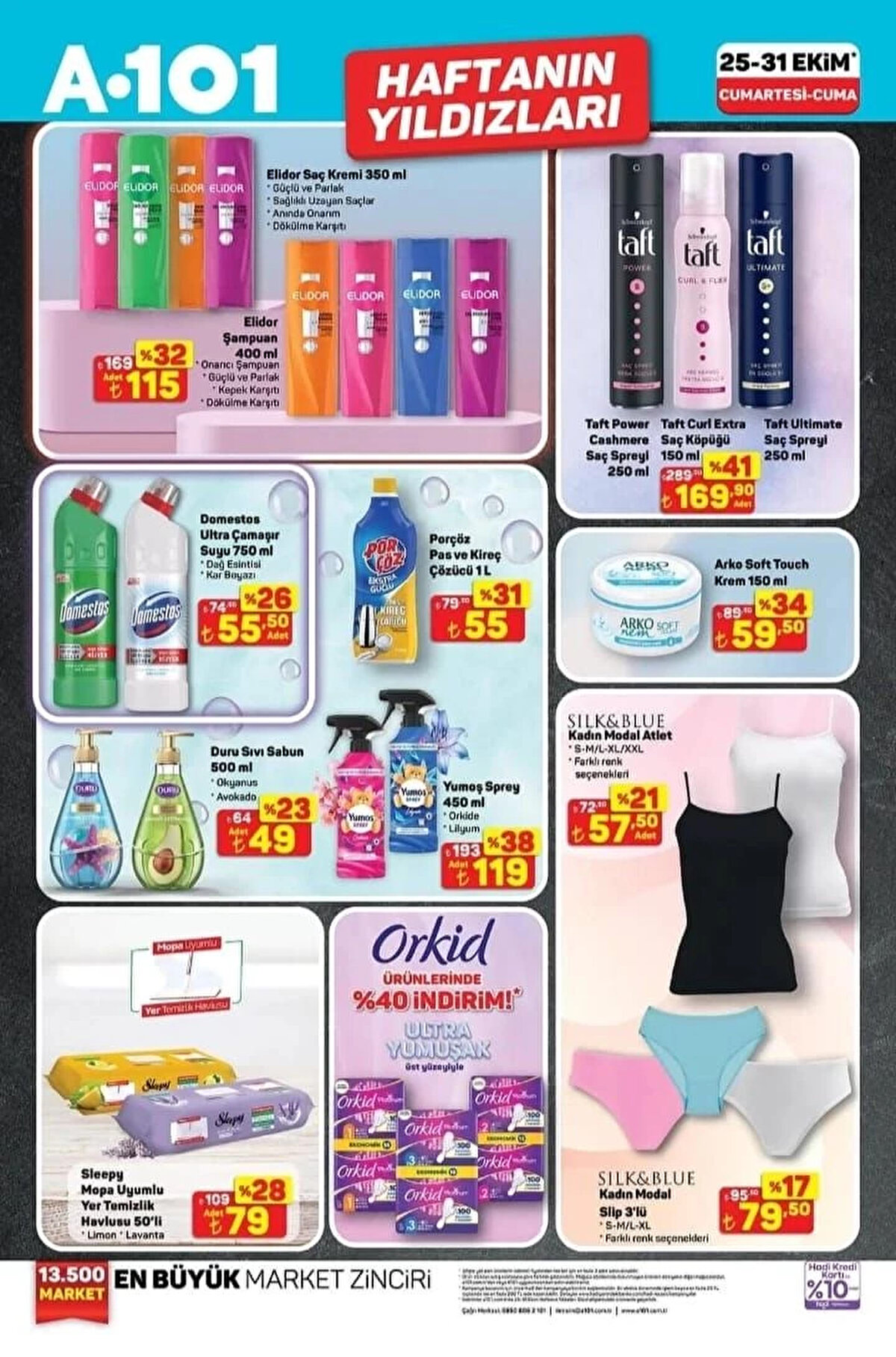 ELİDOR SAÇ KREMİ 350 ML<br>Fiyat: 115 TL<br><br>TAFT POWER CASHMERE SAÇ SPREYİ 250 ML<br><br>Fiyat: 169,90 TL