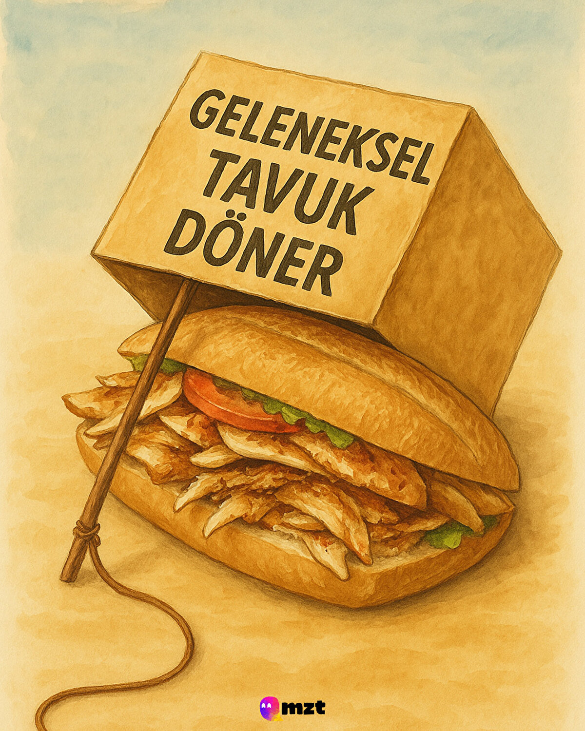 Geleneksel tavuk döner