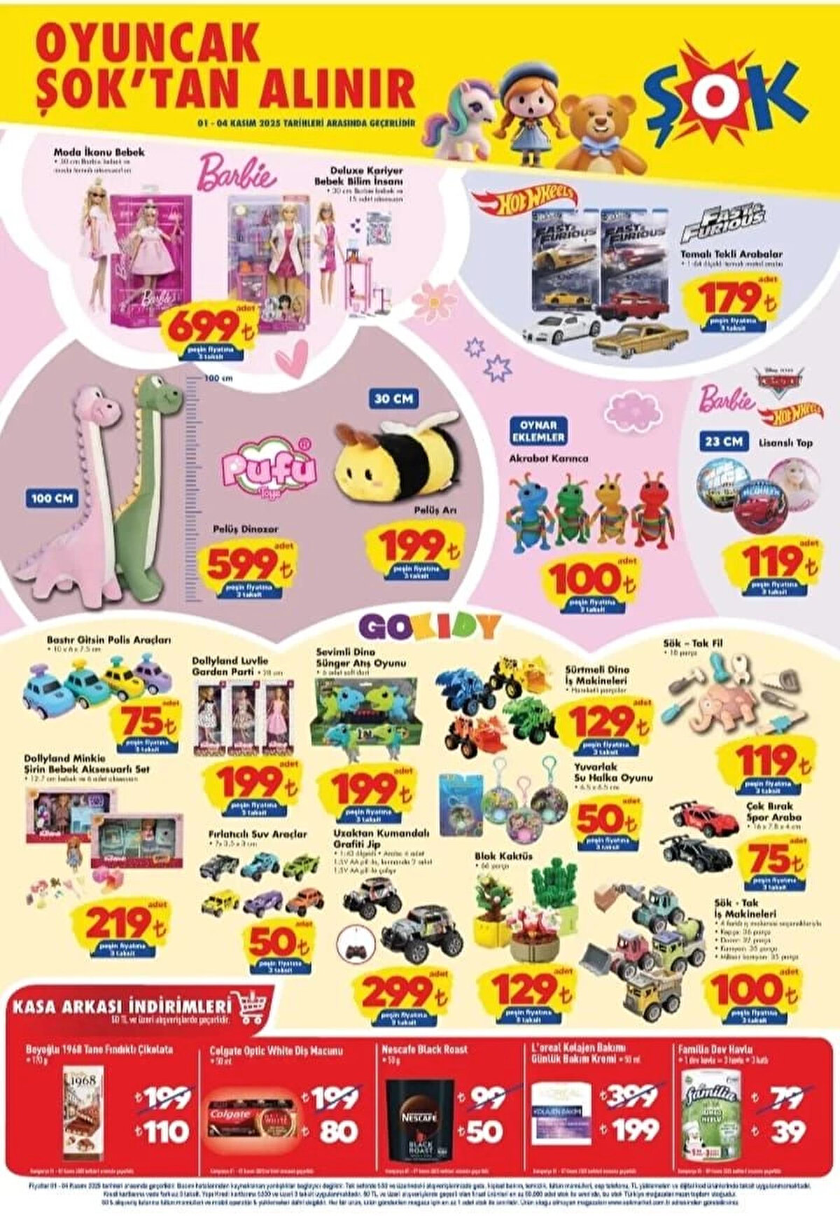 İSANSLI TOP<br>Fiyat: 119 TL<br><br>OYUNCAK SÖK-TAK İŞ MAKİNELERİ<br><br>Fiyat: 100 TL