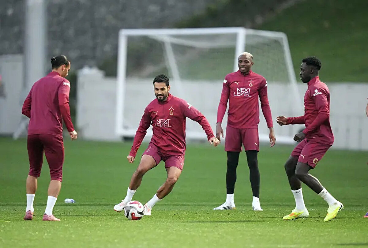 Galatasaray’da sakatlığı bulunan İlkay Gündoğan’ın yanı sıra cezalı durumda olan Davinson Sanchez bu akşamki maçta forma giyemeyecek. 