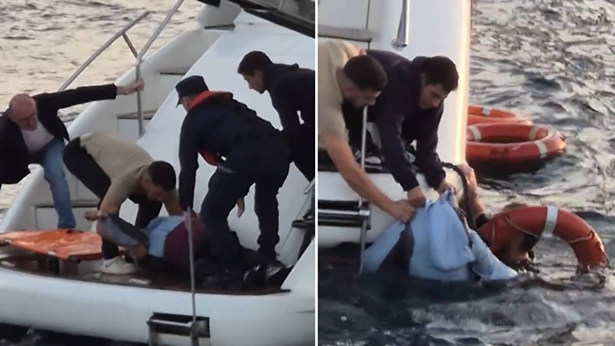 Can simidi takılan kadın önce denizdeki yata çıkarıldı. İhbar üzerine olay yerine Sahil Güvenlik Komutanlığına bağlı ekipler sevk edildi. Yatta ilk müdahalesi kendisini kurtaran kişi ve sağlık ekipleri tarafından yapılan kadın ardından Sahil Güvenlik botuna alındı. Bilinci açık olduğu öğrenilen kadın ambulansla hastaneye kaldırılırken, hayati tehlikesi olmadığı öğrenildi. 