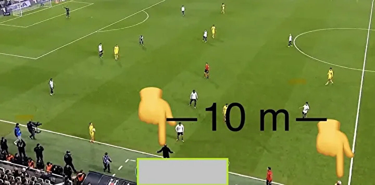 Fenerbahçe, Beşiktaş yarı sahasından çıkan topu yaklaşık 10 metre geriden kullandı. Akabinde gelişen atakta Orkun Kökçü, Edson Alvarez'e çok sert bir müdahalede bulunarak kırmızı kart gördü.