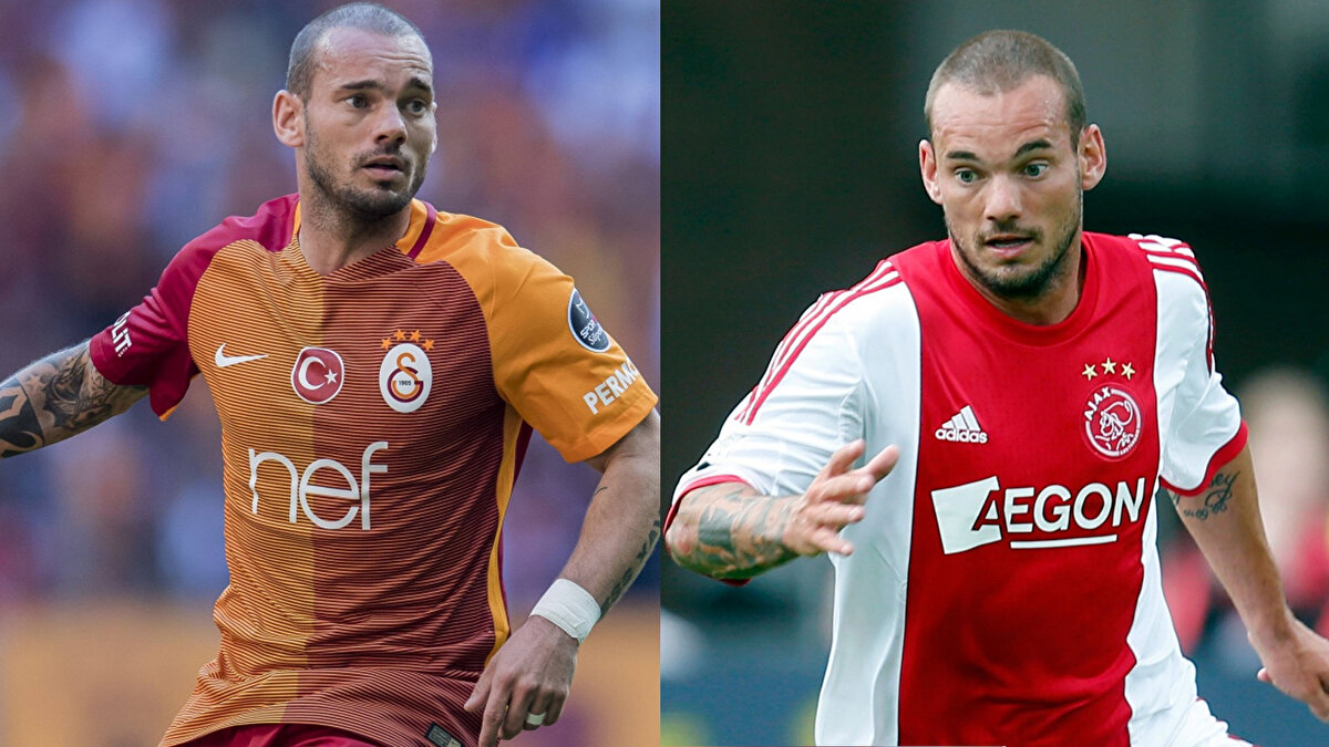 Wesley Sneijder<br><br>Gs maç sayısı: 175<br>Ajax maç saıyıs: 180