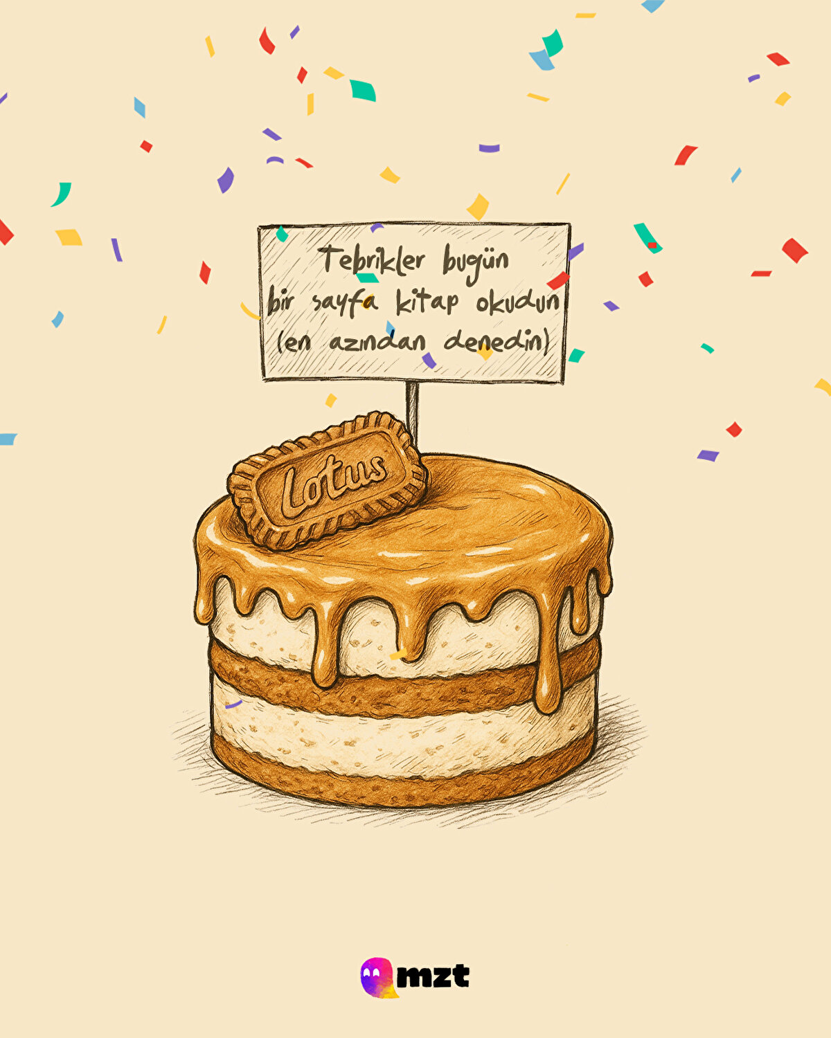 Tebrikler bugün bir sayfa kitap okudun (en azından denedin)