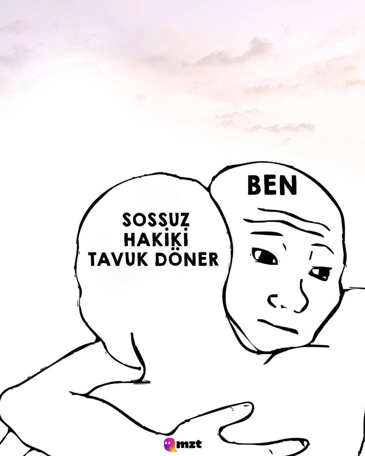 Sossuz hakiki tavuk döner