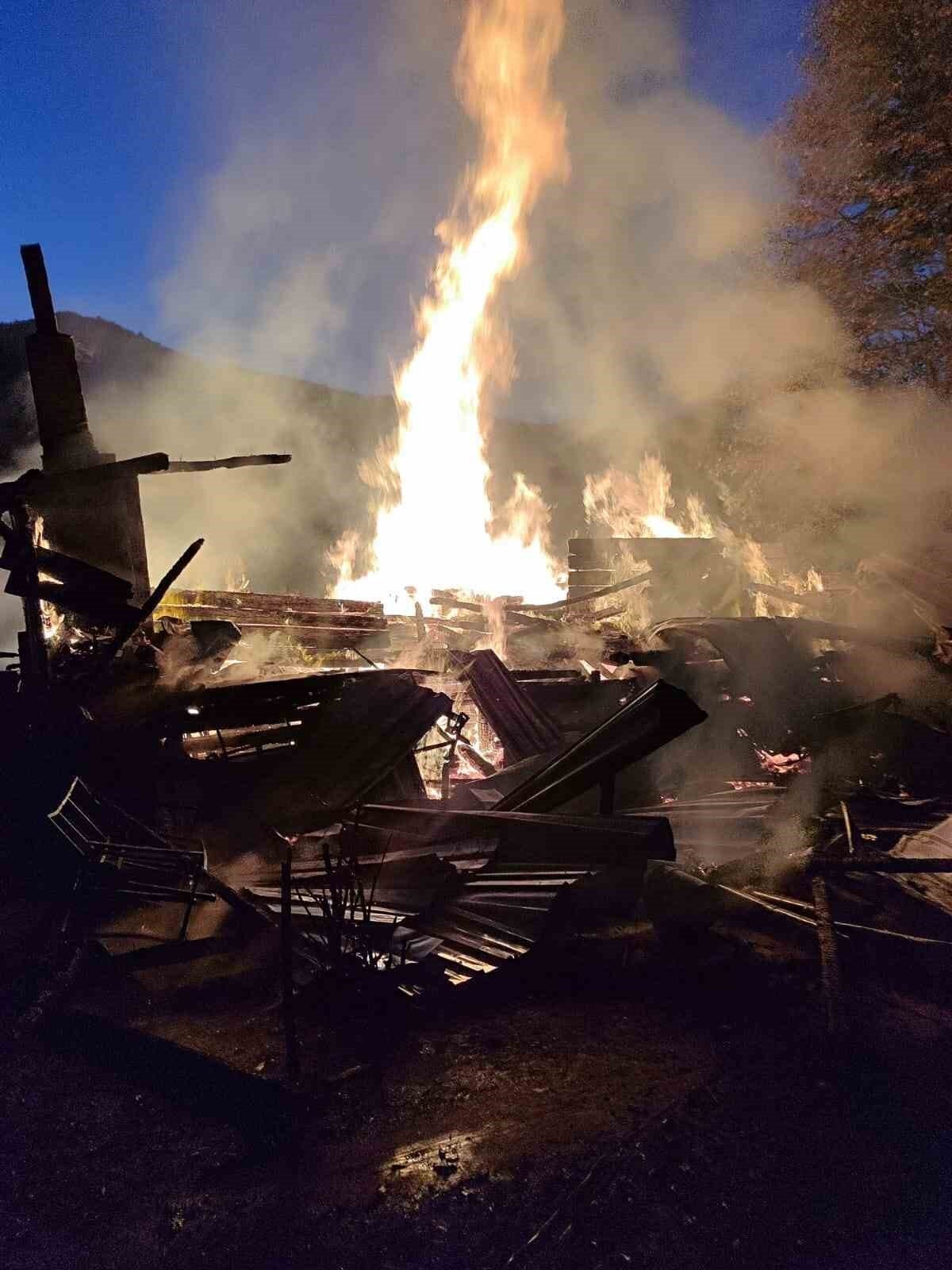 Yangın sırasında camdan atlamaya çalışan Halil Köroğlu ve sırtında yanık oluşan Sinan Köroğlu yaralandı.<br>İlk müdahalelerinin ardından yaralıların sağlık ekiplerince hastaneye kaldırıldığı öğrenilirken yangının çıkış nedeninin belirlenmesi için inceleme başlatıldı.