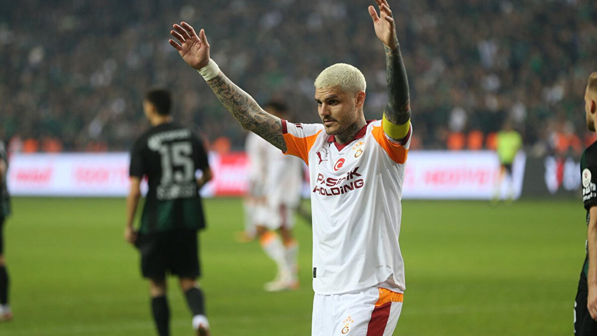 Icardi'nin Kocaelispor karşısındaki performansı <br><br>Maç süresi: 90 dakika<br><br>Gol / Asist: Yok<br><br>Maç puanı: 6.8<br><br>Şut (isabetli/toplam): 0 / 3<br><br>Ceza sahası içi / dışı şut: 2 / 1<br><br>Gol beklentisi (xG): 0.07<br><br>Rakip ceza sahasında topla buluşma: 5<br><br>Çalım (başarılı/toplam): 0 / 0<br><br>Kaçırdığı gol pozisyonu: 0<br><br>Aldığı faul: 1<br><br>Ofsayt: 0<br><br>İsabetli şut gol beklentisi (xGOT): 0.00