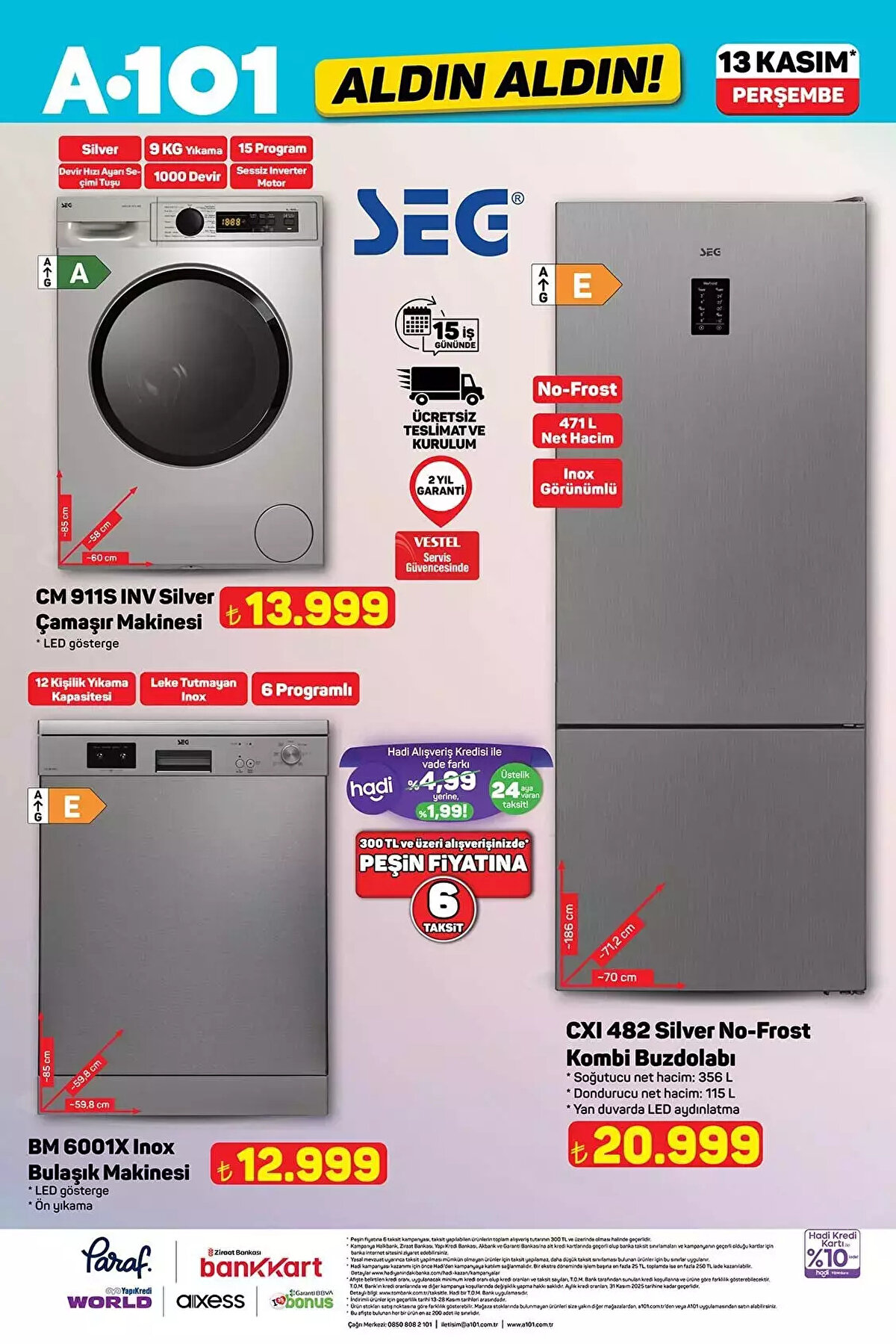13 KASIM A101 ALDIN ALDIN AKTÜEL KATALOĞU