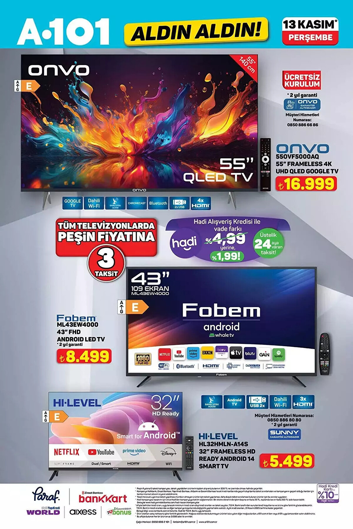 13 KASIM A101 ALDIN ALDIN AKTÜEL KATALOĞU