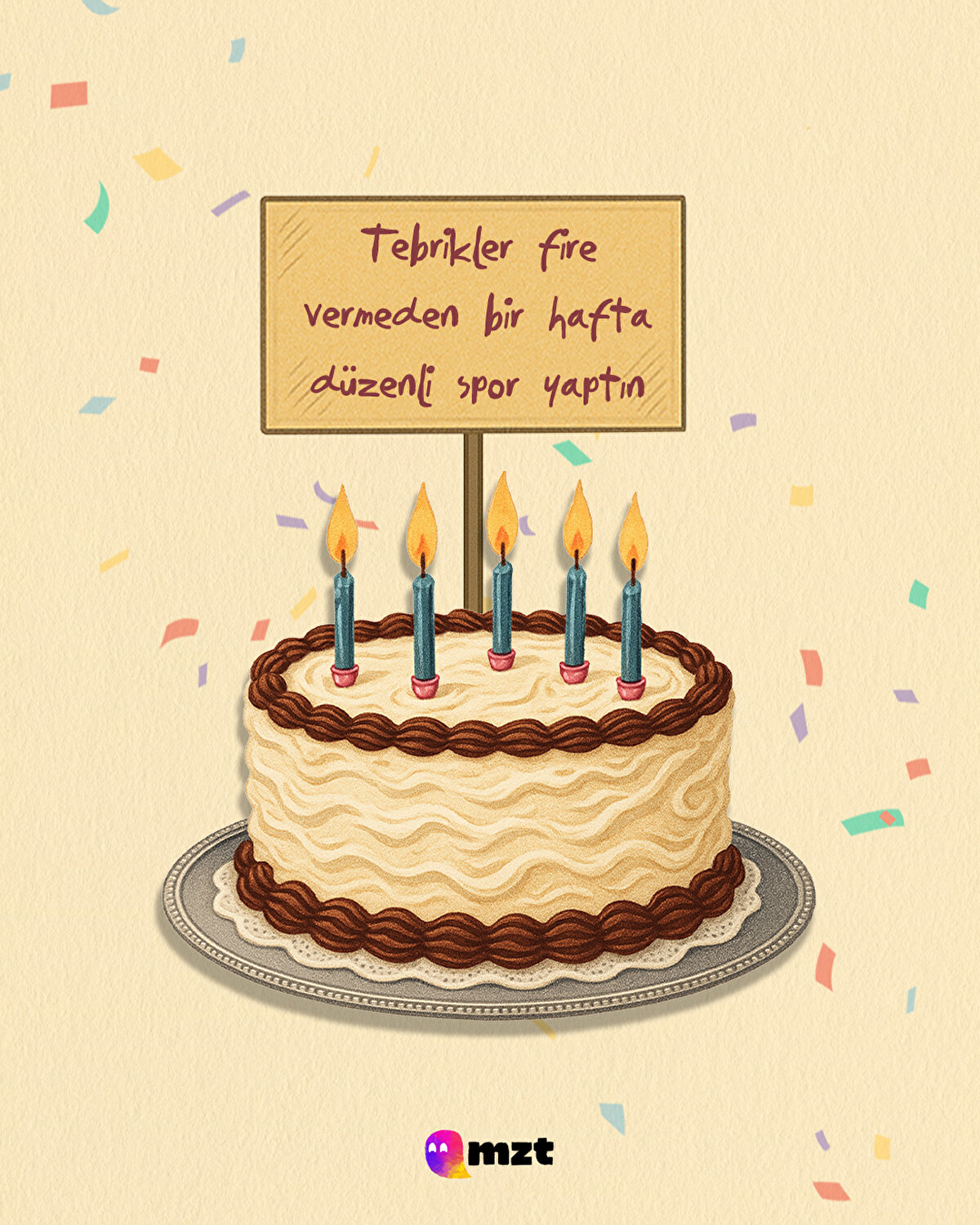 Tebrikler fire vermeden bir hafta düzenli spor yaptın