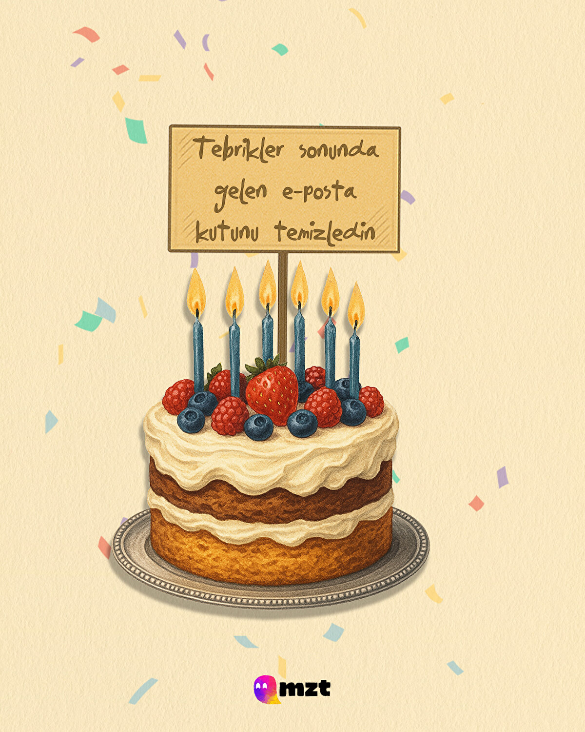 Tebrikler sonunda gelen e-posta kutunu temizledin