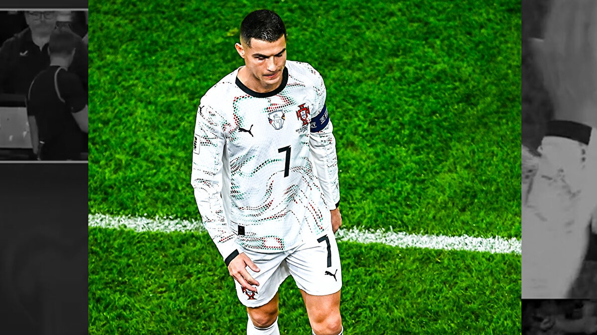 ‘MESSİ’ TEZAHÜRATLARINA TEPKİ GÖSTERDİ<br><br>İrlandalı taraftarlar, soyunma odasına giden Ronaldo’ya ‘Messi’ tezahüratları yaptı. Yıldız futbolcu o anlarda taraftara tepki gösterdi. <br>