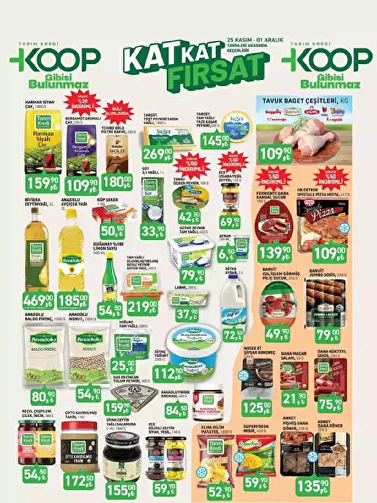 TARIM KREDİ İNDİRİMLİ ÜRÜNLER LİSTESİ