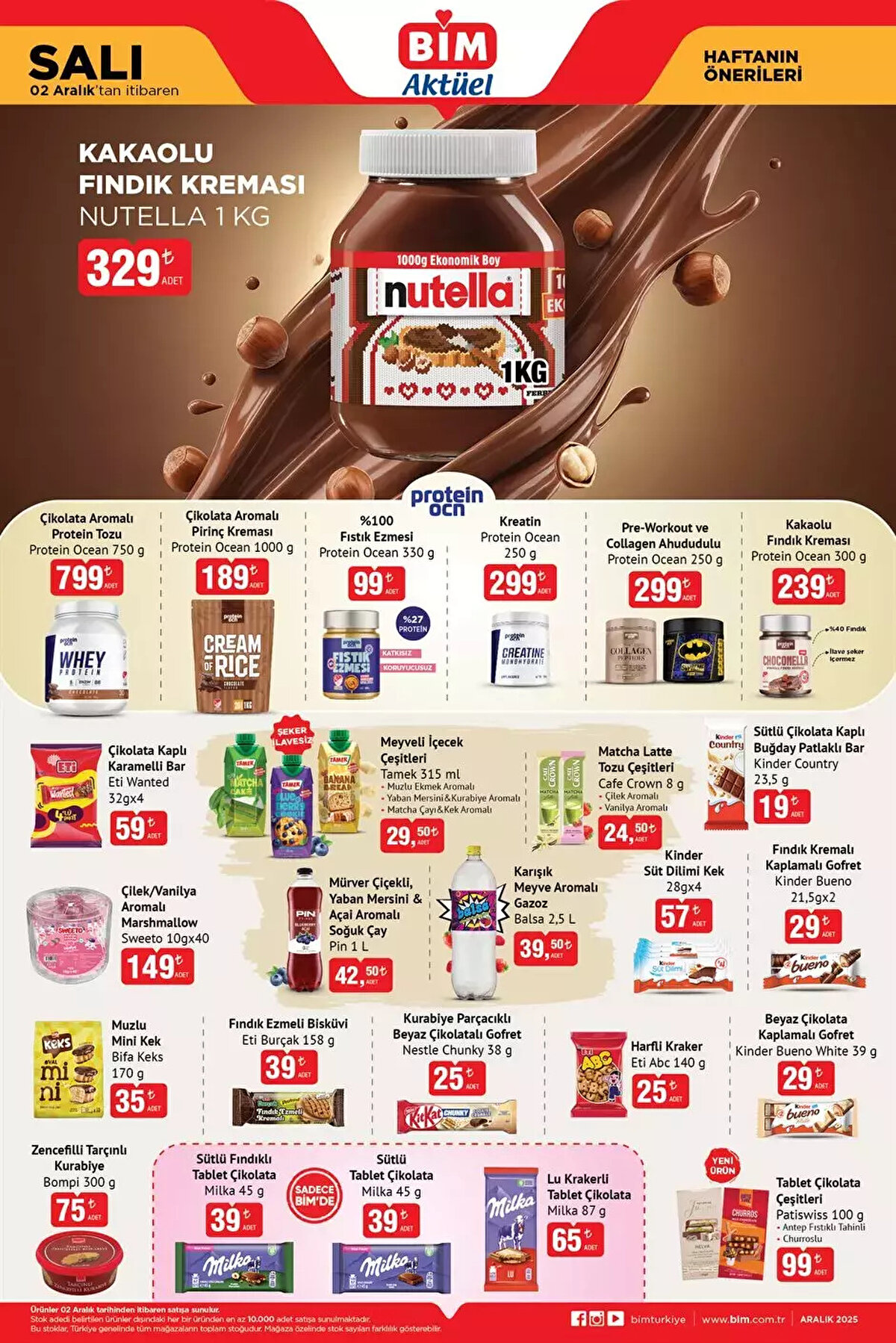 3 Aralık BİM Kataloğu: Karavan Satışı Başlıyor<br>BİM, "Eve Teslim" kataloglarında büyük ürünlere yer vermeye devam ediyor. 3 Aralık Çarşamba günü siparişe açılacak ürünler arasında en dikkat çekeni çekme karavan oldu.<br><br>Karavan (4.10 Metre): 345.000 TL<br><br>Onvo 55’’ İç Mekan Led Ekran: 39.500 TL<br><br>Airbreeze Saç Şekillendirme Seti: 5.990 TL<br><br>Araç Takip Cihazı (Connect): 2.650 TL