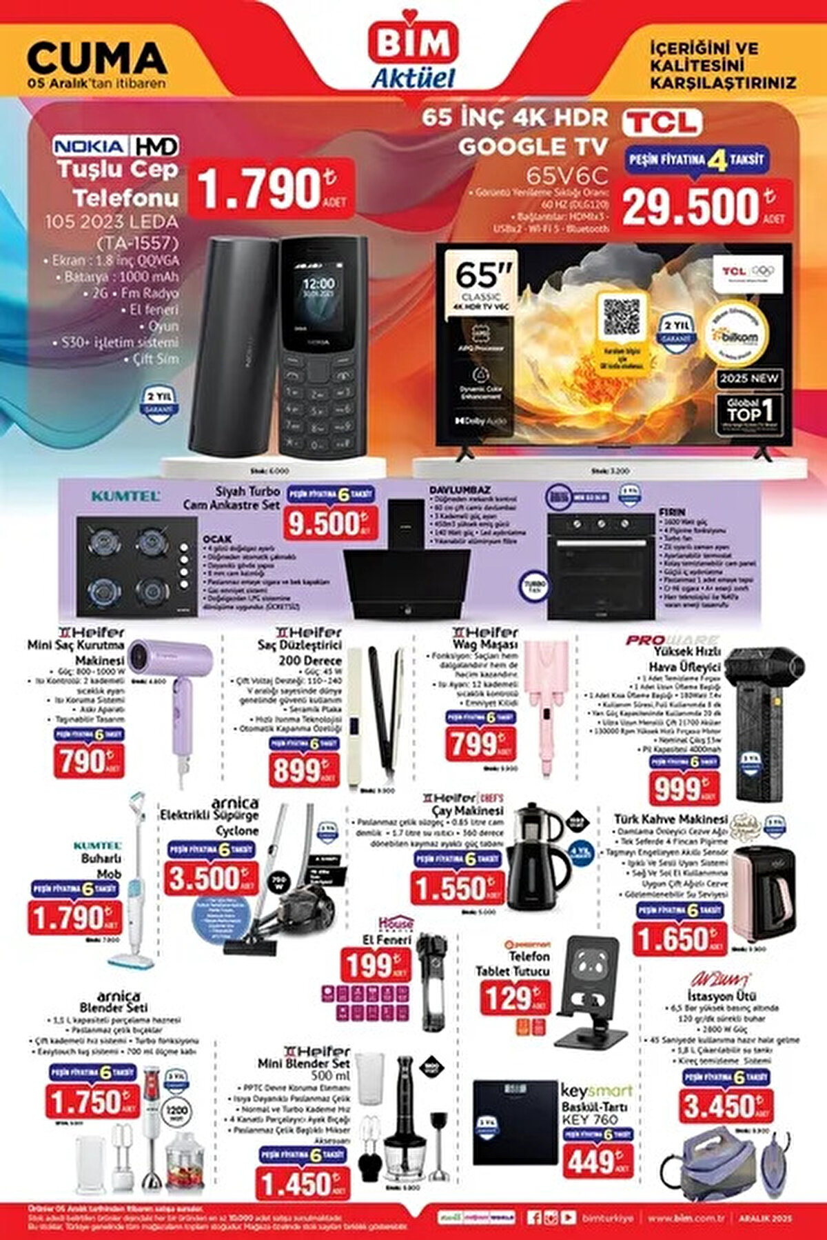 5 Aralık BİM Kataloğu 2025