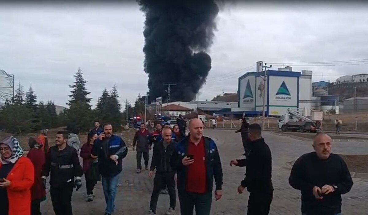 Kırıkkale Organize Sanayi Bölgesi'nde bulunan bir kimya fabrikasında sabah saatlerinde yangın çıktı. Fabrikadan yükselen alevler kısa sürede tüm binayı sardı ve yoğun duman gökyüzünü kapladı.