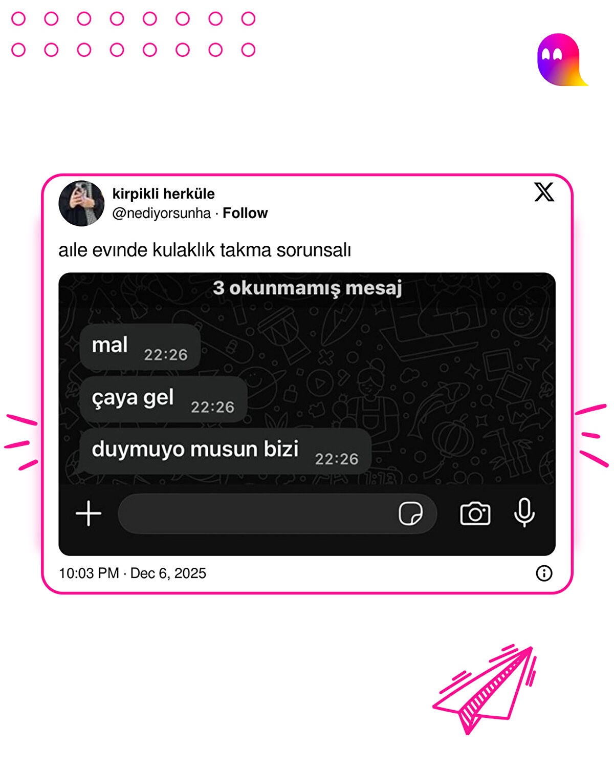 Kulaklık milli sorundur