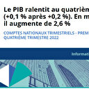 France: le PIB augmente de 0,1% au quatrième trimestre pour atteindre de 2,6% en 2022