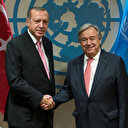 Cumhurbaşkanı Erdoğan BM Genel Sekreteri Guterres ile görüştü: Sivillere yönelik insani yardım bölgeye ulaştırılmalı
