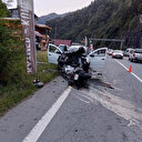 Rize'de otomobil ile motosiklet çarpıştı: Bir ölü bir yaralı