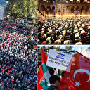 Türkiye Gazze için tek yürek: Yüz binler Ayasofya'da Filistin için duaya durdu