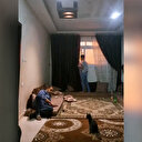 Filistinli ailenin işgalci İsrail'in füze saldırısı sırasında kaydedilen görüntüleri gündem oldu
