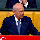 MHP lideri Devlet Bahçeli Gazze'de yaşanan katliama değindiği sırada sesi titredi