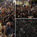 Filistinliler hastane katliamı sonrası meydanlara indi: Ramallah'ta on binler İsrail'i protesto ediyor