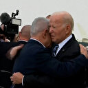 İşgalci İsrail'e destek için Tel Aviv'e gelen Biden'ı Netanyahu karşıladı