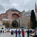 Gazze'de hayatını kaybedenler için Ayasofya Camii'nde sela okundu