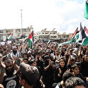 Manifestations dans le nord de la Syrie en solidarité avec la Palestine