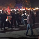 Edirne'de Cumhuriyet kutlamalarına katılan bir grup Filistin çadırını çevreleyip "Atatürk'ün askerleriyiz" sloganı attı
